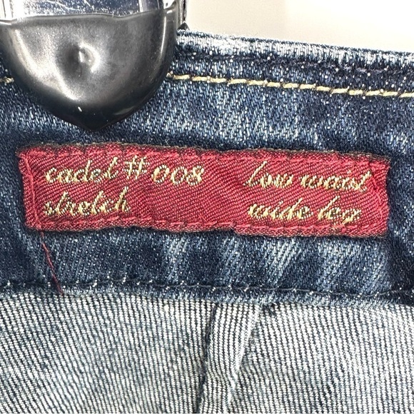 Citizens Of Humanity Jeans Womens 29 Wide Leg Flare Cadet #008 Stretch Low Rise - Picture 8 of 14